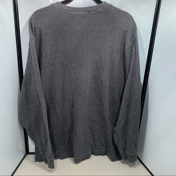 L.L. Bean Henley Men’s Size XXL-Tall Gray 3 Button Long Sleeve - Picture 2 of 8